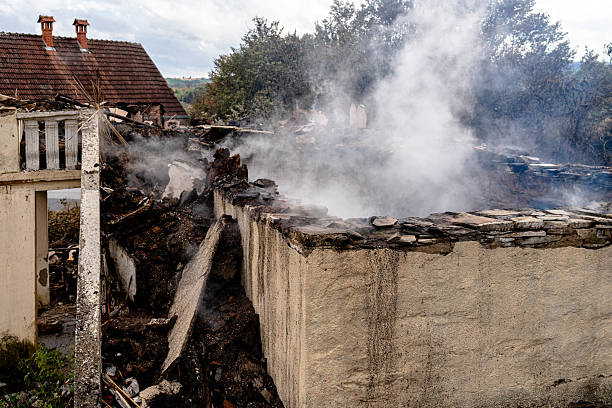 Professional Fire Damage Removal technician working in Harris, MN